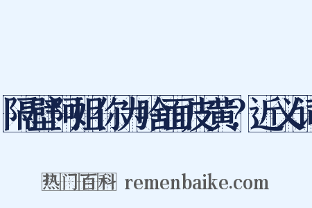 隔壁阿姐你为啥面皮黄？近义词是什么意思的图片